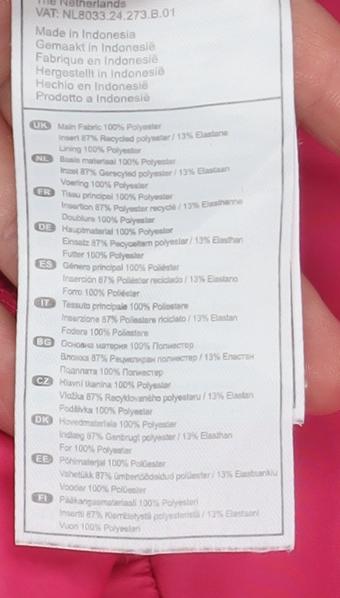 Asics Womens Pink S Windbreaker Running Jacket Lightweight Reflective