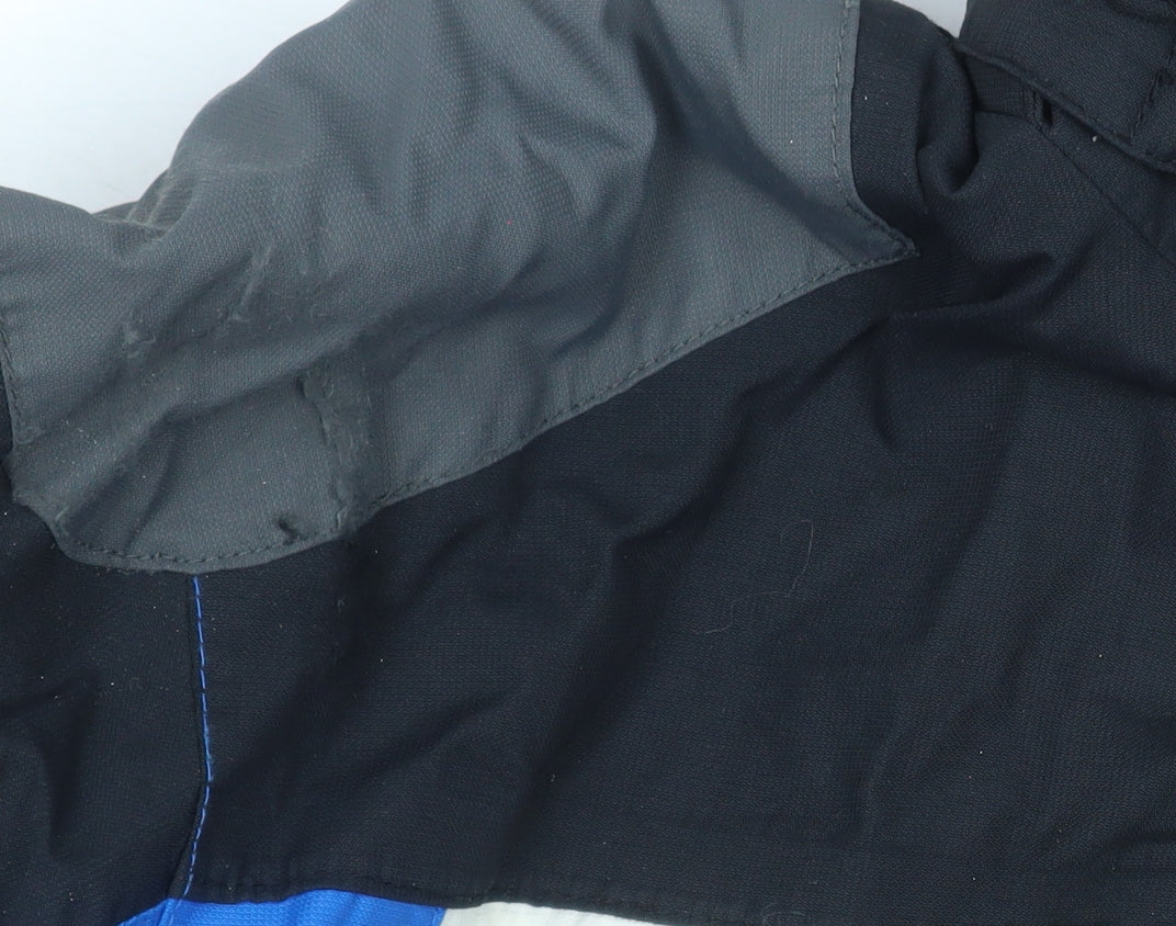 Parallel Extreme Men's Black Blue S Waterproof Skiing Jacket Hooded