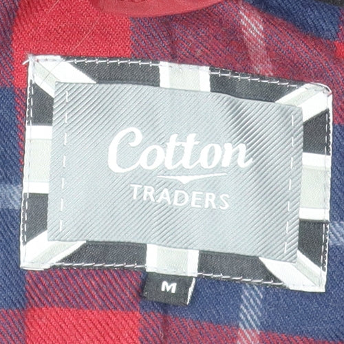 Cotton Traders Womens Red Waterproof Hooded Rain Coat Size M
