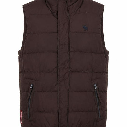 Abercrombie & Fitch Men’s Brown Puffer Waistcoat M Regular Fit