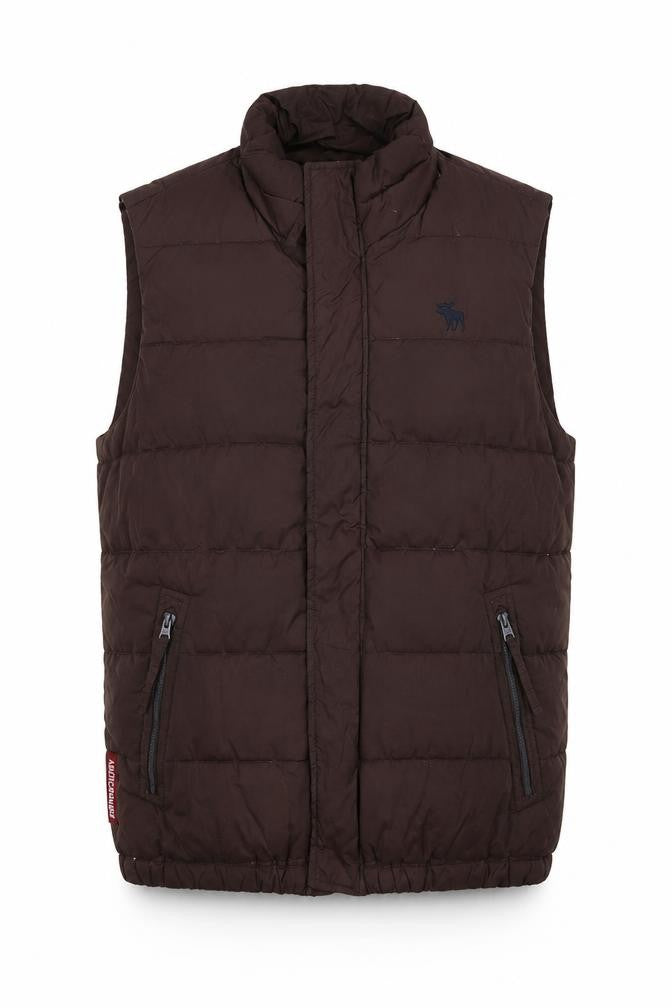 Abercrombie & Fitch Men’s Brown Puffer Waistcoat M Regular Fit
