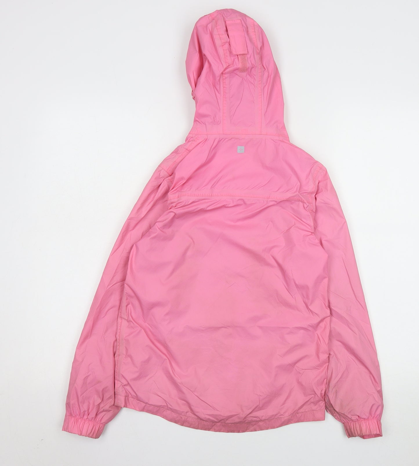 Mountain Warehouse Girls Pink Waterproof Hooded Rain Coat Jacket 11-12 Years