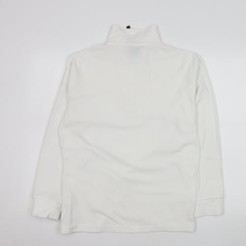 Trespass Women White Fleece 1/2 Zip Pullover Sweatshirt Size L