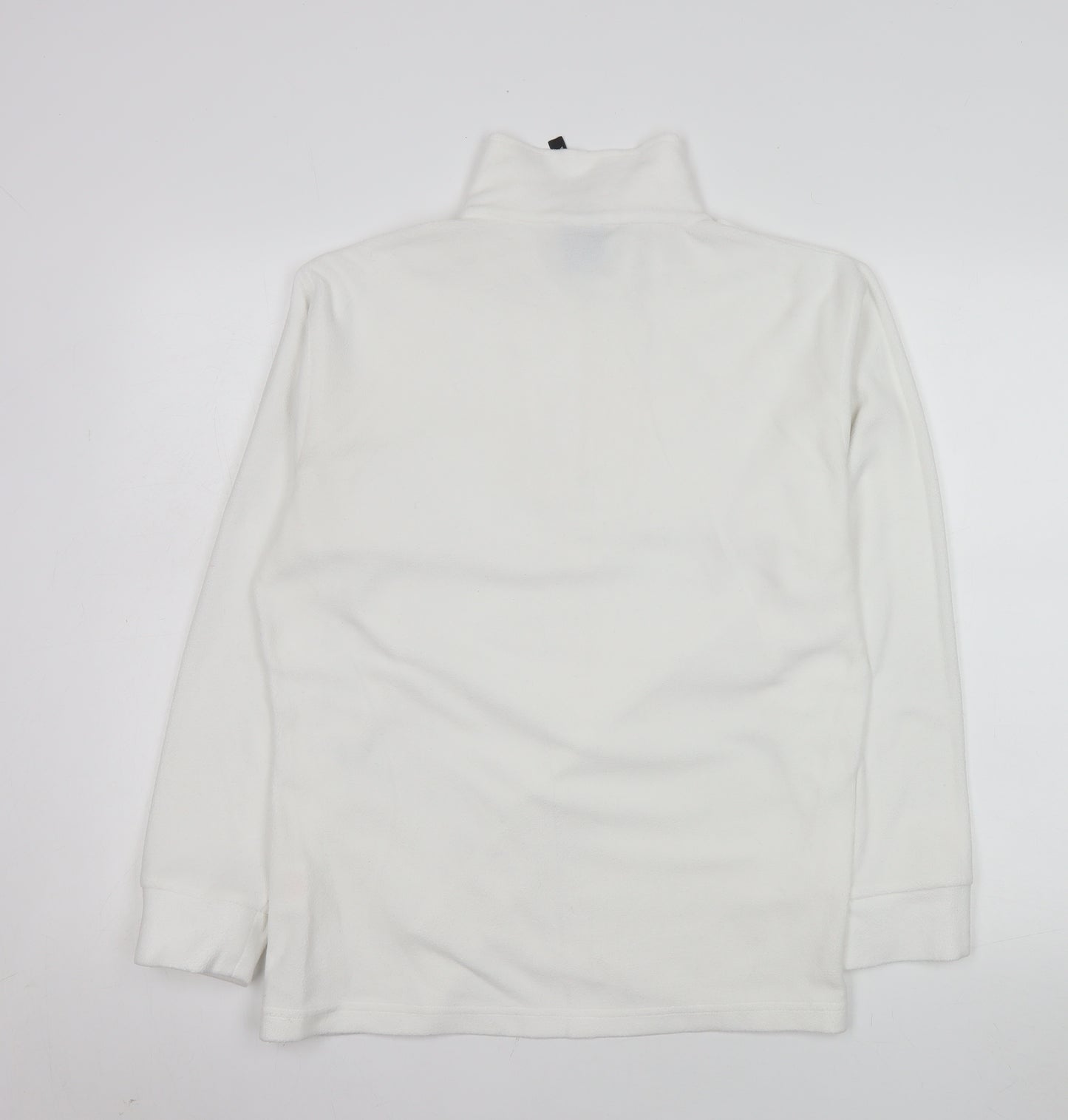 Trespass Women White Fleece 1/2 Zip Pullover Sweatshirt Size L