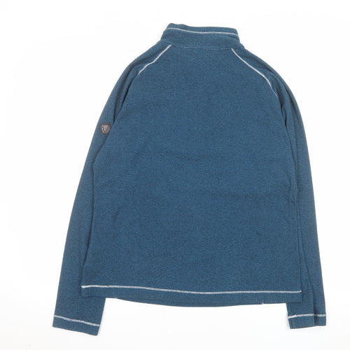 Regatta Women Blue 1/4 Zip Pullover Sweatshirt UK 12