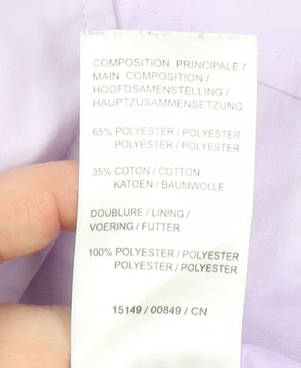 Damart Women's Purple Mid-Length Lined Basic Jacket Size 12