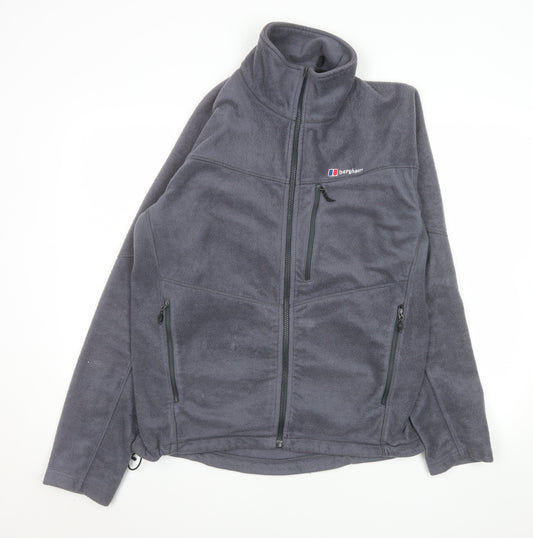 Berghaus Men's Grey Fleece Full Zip Sweatshirt Size L Outdoor
