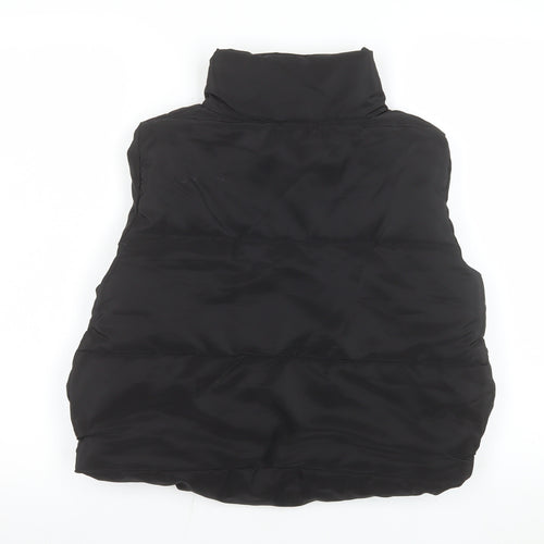 Rising Women's Black Polyester Puffer Waistcoat Size S