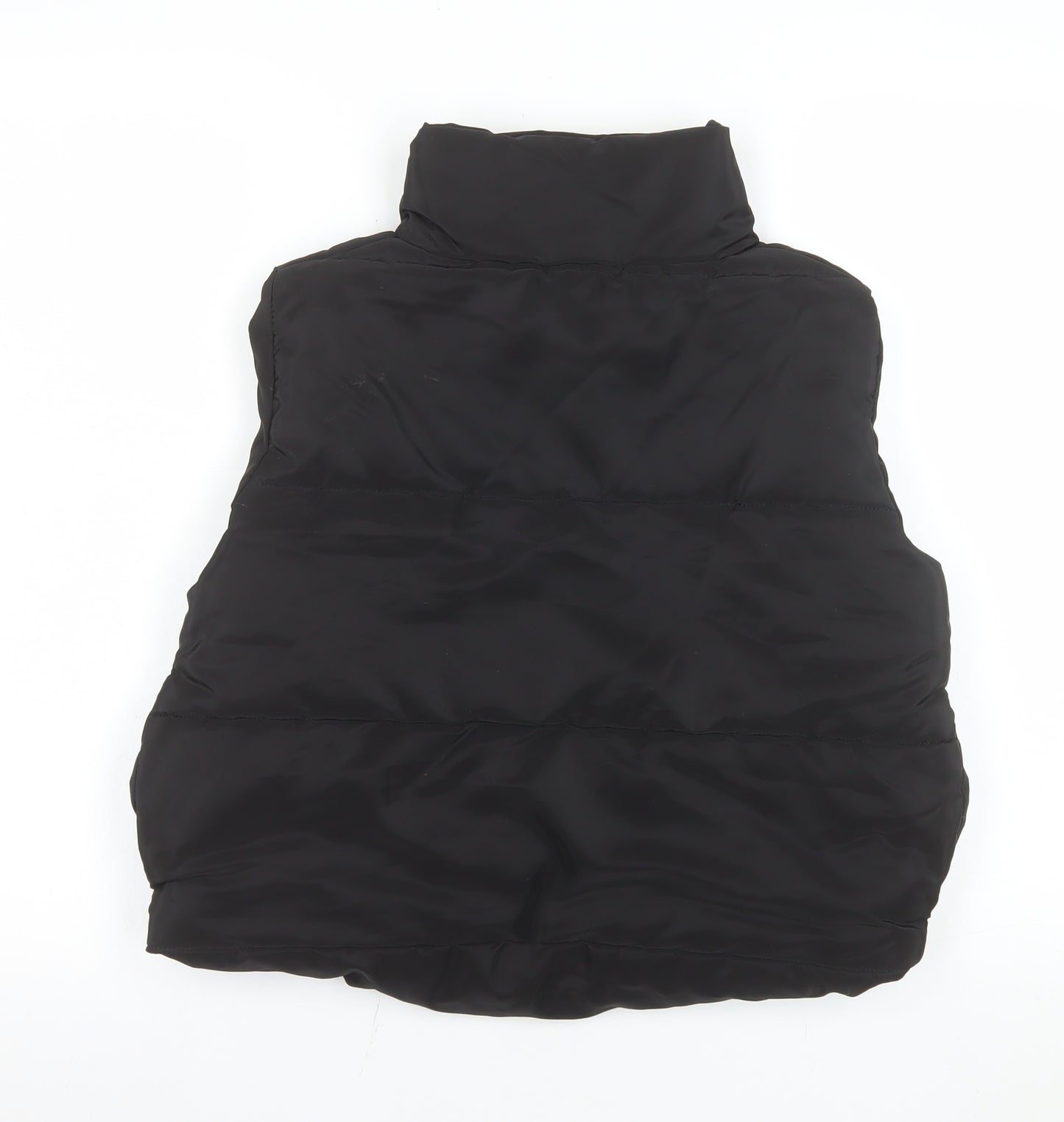 Rising Women's Black Polyester Puffer Waistcoat Size S