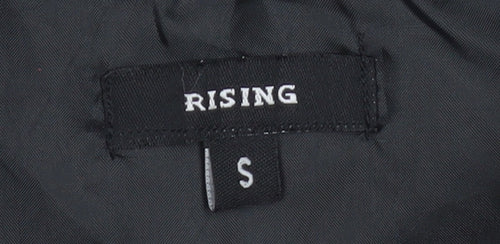 Rising Women's Black Polyester Puffer Waistcoat Size S