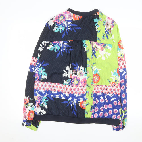 Next Womens Multicoloured Floral Bomber Jacket Size 16