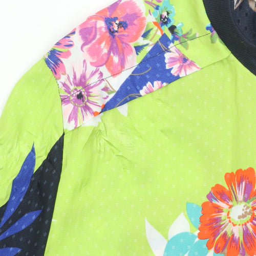 Next Womens Multicoloured Floral Bomber Jacket Size 16