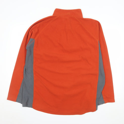 Peter Storm Men's Orange Fleece XL 1/4 Zip Pullover Sweatshirt