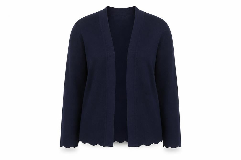 Marks and Spencer Women’s Blue Size 12 Open Front Long Sleeve Cardigan
