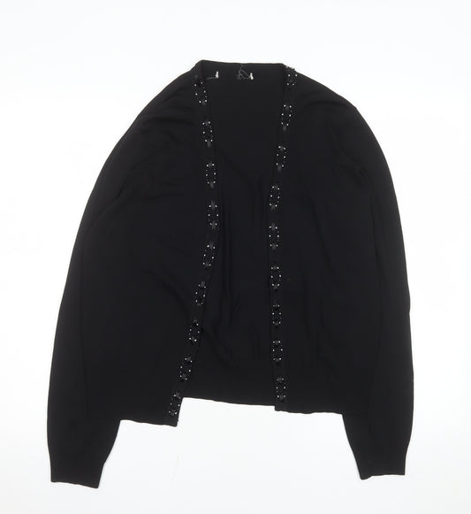 Marks and Spencer Women’s Black Beaded Knit Cardigan UK 14