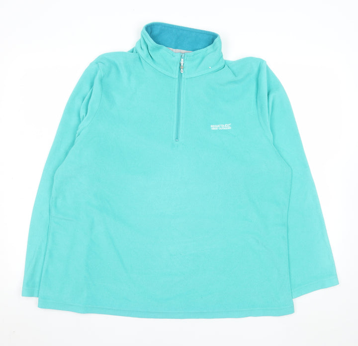 Regatta Women’s Blue Fleece 1/2 Zip Pullover Sweatshirt UK 20