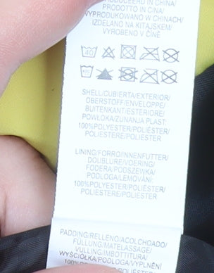 Primark Women's Yellow Puffer Jacket Hooded Size M 12/14