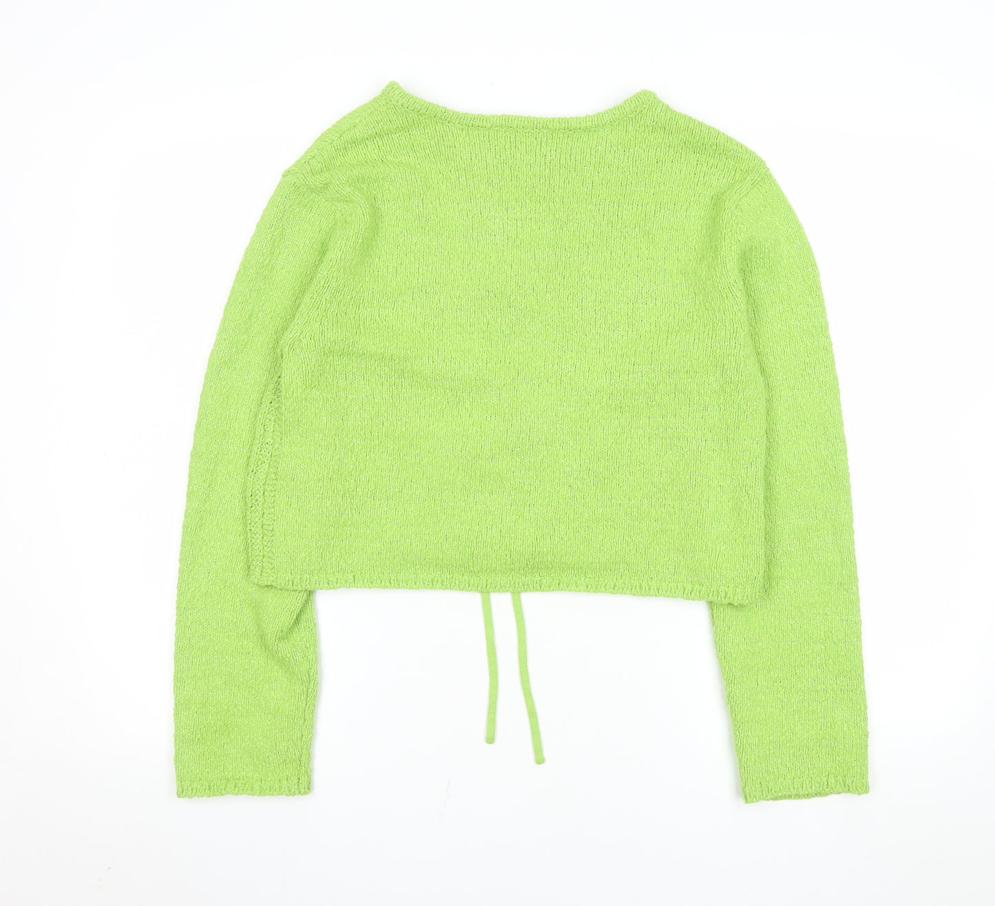 Marks and Spencer Women Green M Tie Front Knit Cardigan Jumper