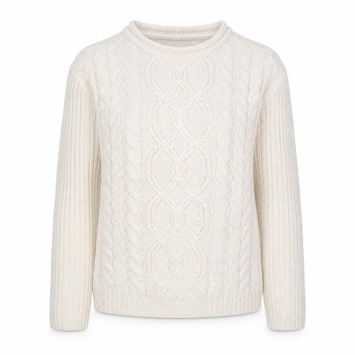 Debenhams Women Ivory Cable Knit Crew Neck Jumper Size 10