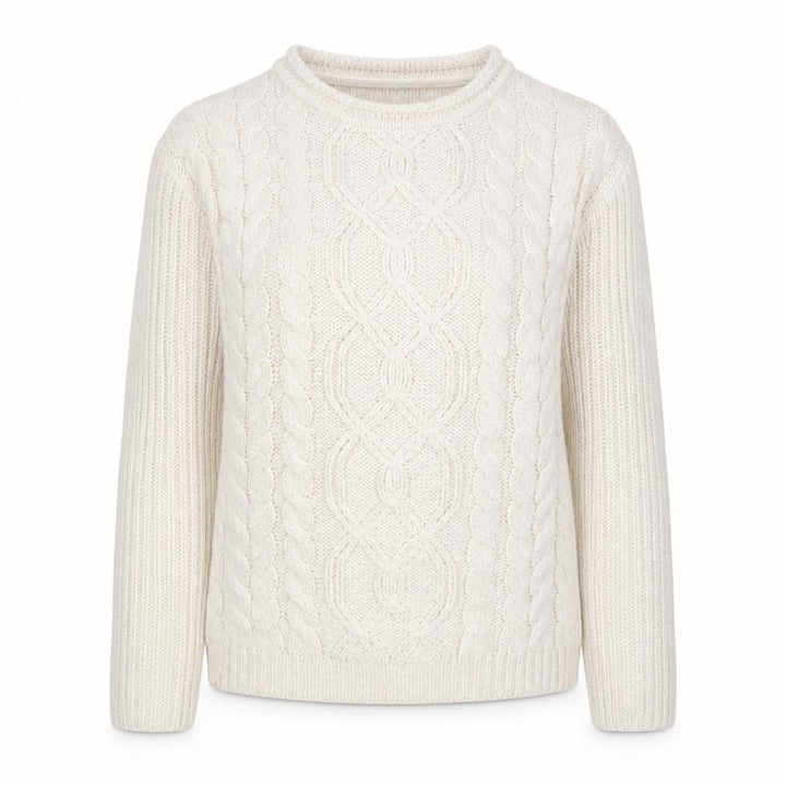 Debenhams Women Ivory Cable Knit Crew Neck Jumper Size 10
