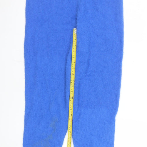 In The Style Women Blue Size 14 Wool-Blend Jogger Trousers