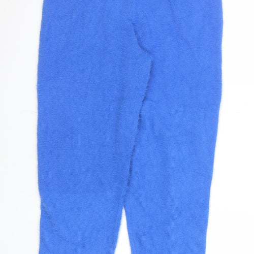 In The Style Women Blue Size 14 Wool-Blend Jogger Trousers