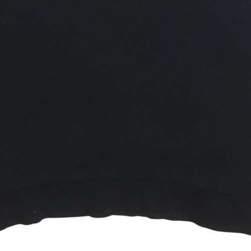 Adidas Womens Black Crew Neck Pullover Sweatshirt Size 14