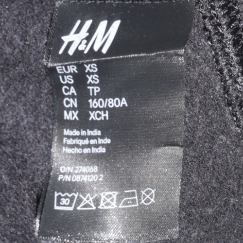 H&M Divided Women Black XS Pullover Sweatshirt Disney Fantasia Mickey