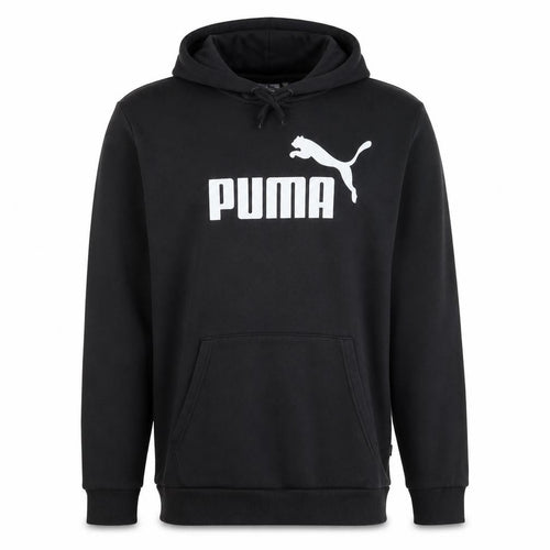 Puma Mens Black Pullover Hoodie M Logo Graphic Sportswear