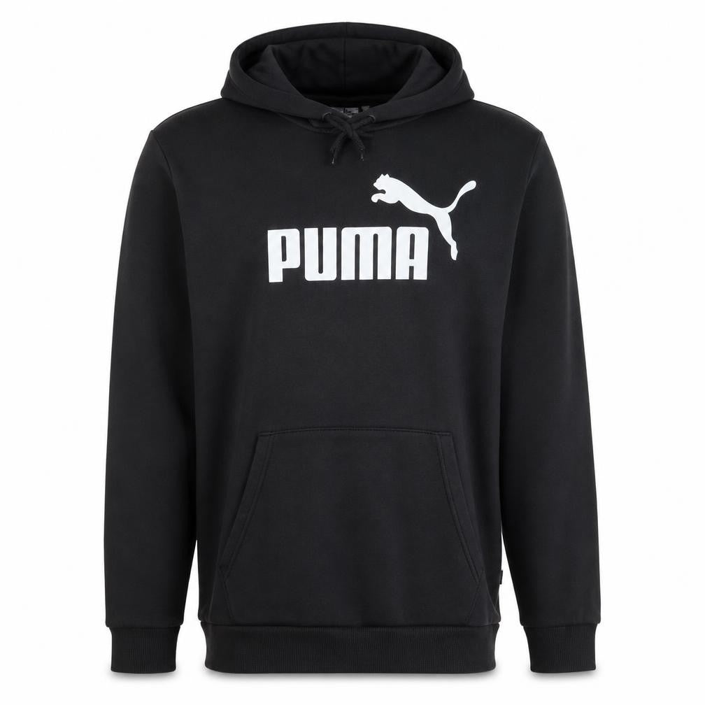 Puma Mens Black Pullover Hoodie M Logo Graphic Sportswear