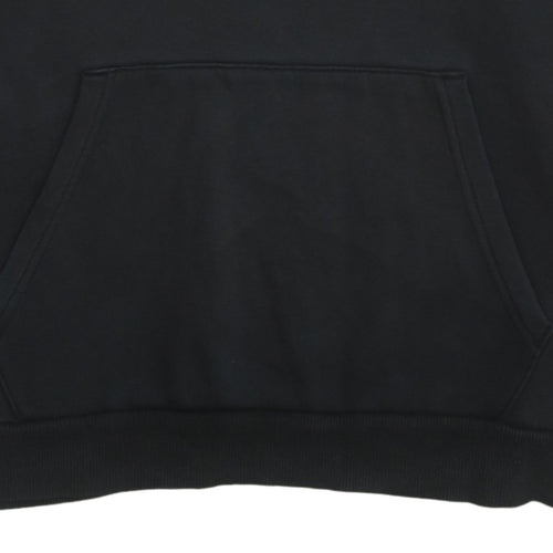 Puma Mens Black Pullover Hoodie M Logo Graphic Sportswear