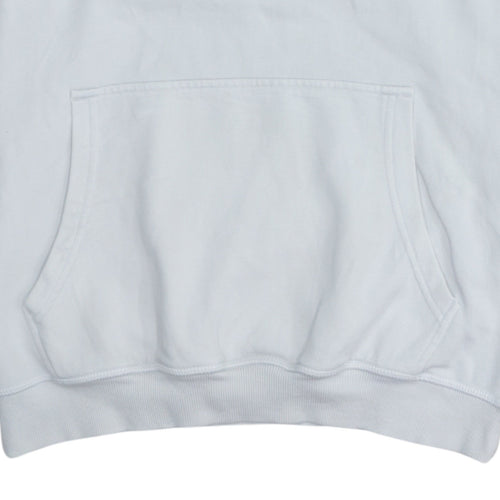 FILA Men's White Pullover Hoodie Small Regular Fit Fleece Activewear
