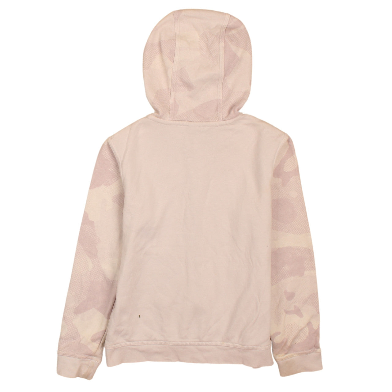 Nike Girls Beige Camouflage Full Zip Hoodie M Fleece Lined Sweatshirt