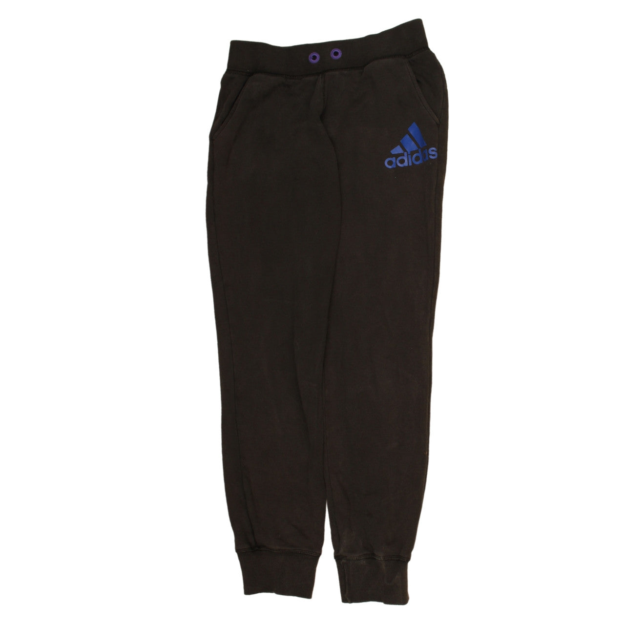 Adidas Men's Black Jogger Sweatpants S Fleece Tapered Fit