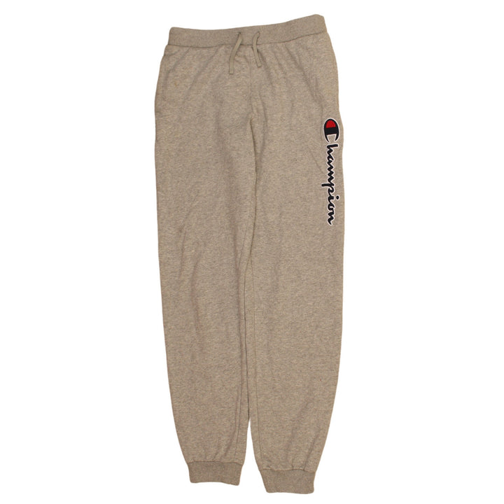 Champion Boys Beige Jogger Trousers 13-14 Years Elastic Waist Logo Sweatpants