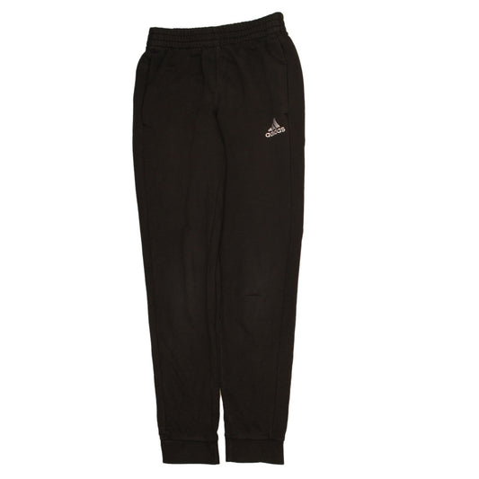 Adidas Boys Black Jogger Trousers Size 13-14 Years Elastic Waist Activewear