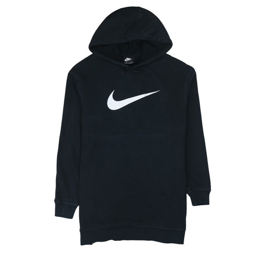 Nike Men's Black Pullover Hoodie Size S Logo Fleece Sweatshirt