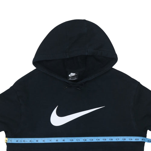 Nike Men's Black Pullover Hoodie Size S Logo Fleece Sweatshirt