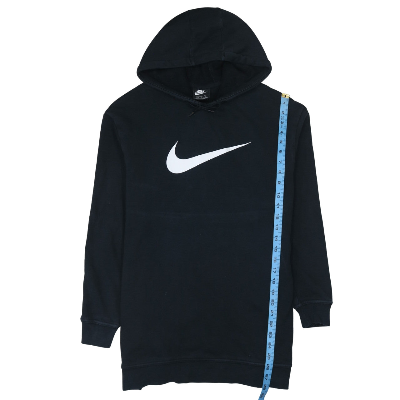 Nike Men's Black Pullover Hoodie Size S Logo Fleece Sweatshirt