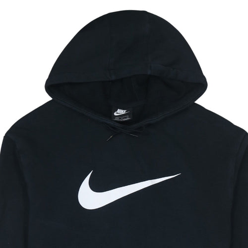 Nike Men's Black Pullover Hoodie Size S Logo Fleece Sweatshirt