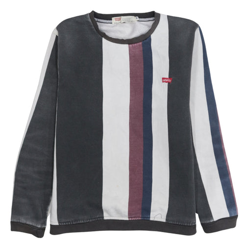 Levi's Men's Multicoloured Striped Slim Fit Sweatshirt M