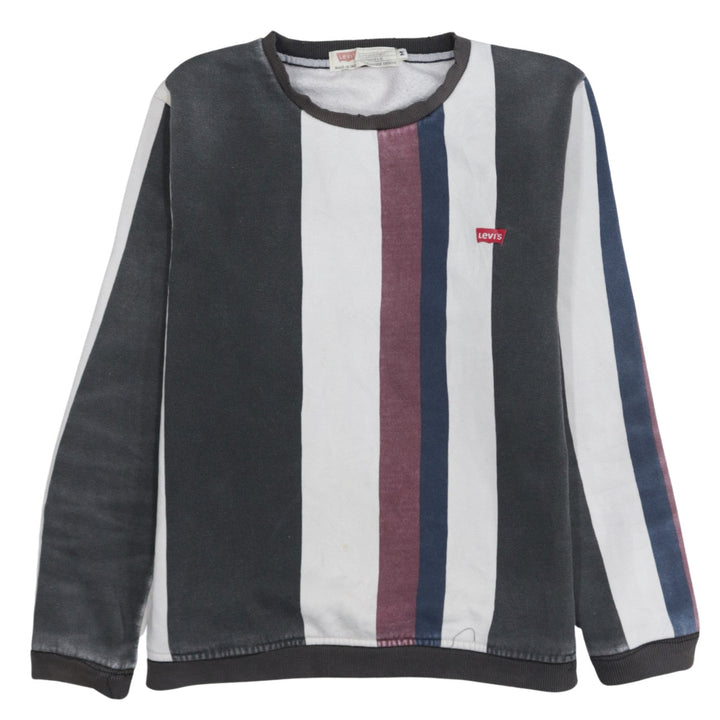 Levi's Men's Multicoloured Striped Slim Fit Sweatshirt M