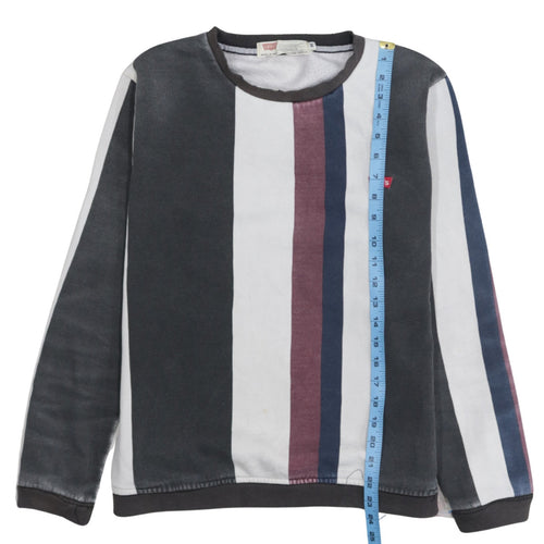 Levi's Men's Multicoloured Striped Slim Fit Sweatshirt M
