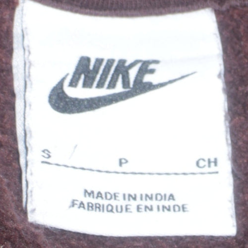 Nike Men's Brown Pullover Hoodie Size S Regular Fit