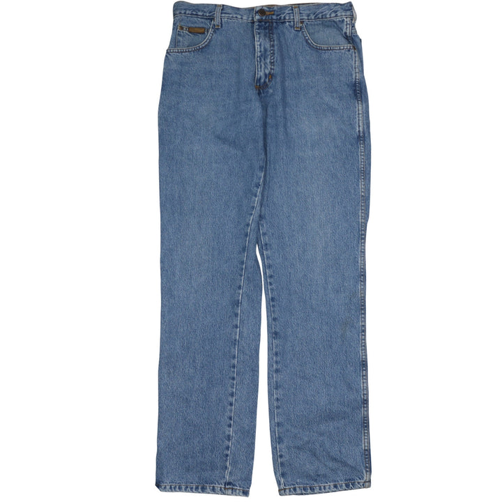 Wrangler Men's Blue 34/34 Regular Fit Denim Jeans