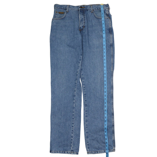 Wrangler Men's Blue 34/34 Regular Fit Denim Jeans