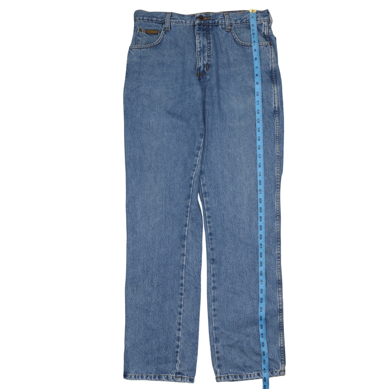 Wrangler Men's Blue 34/34 Regular Fit Denim Jeans