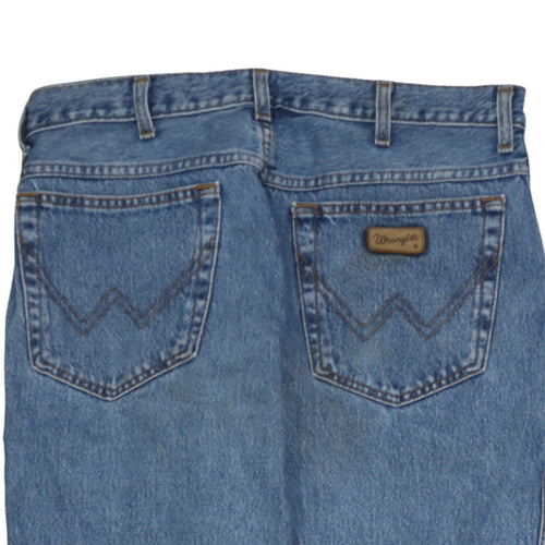 Wrangler Men's Blue 34/34 Regular Fit Denim Jeans
