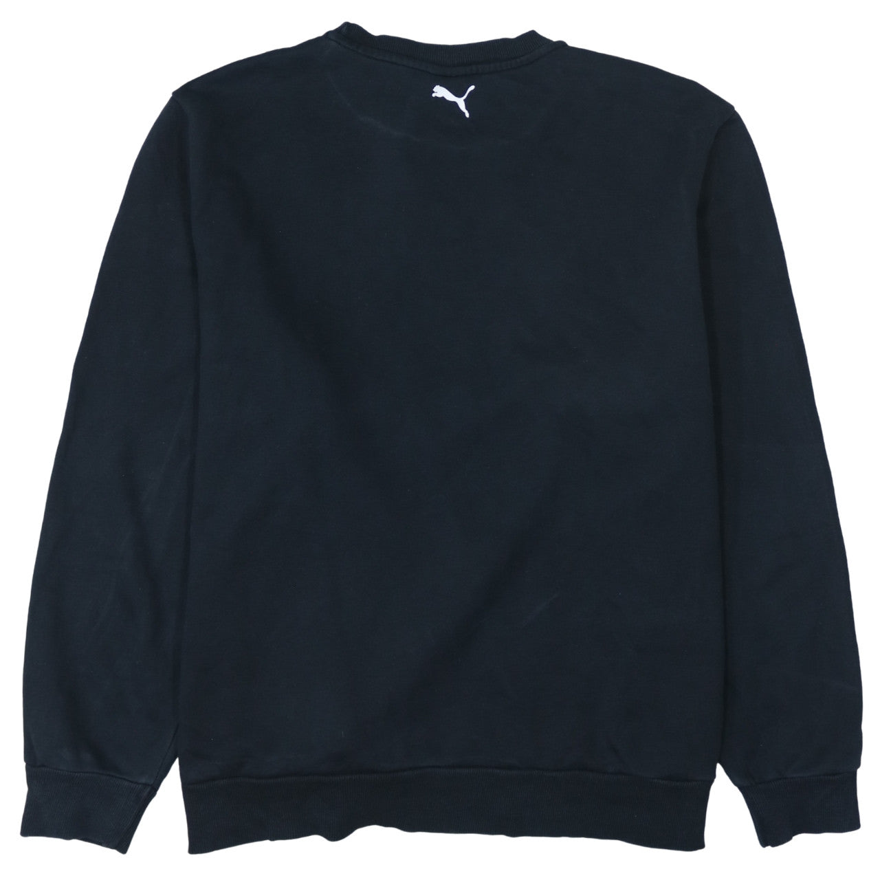 Puma Men's Black 2XL Pullover Sweatshirt Crew Neck Logo Fleece Top