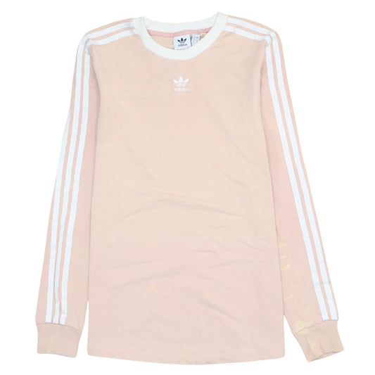 Adidas Women’s Pink Long Sleeve Crew Neck T-Shirt Size 8